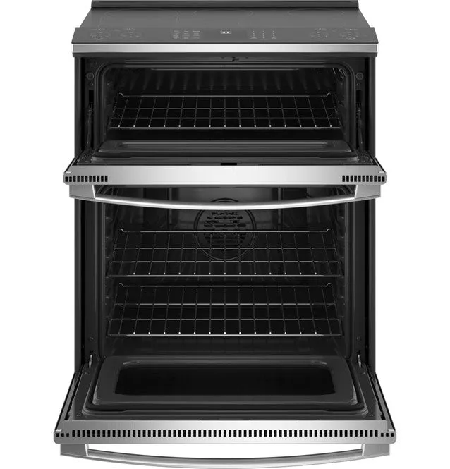 GE Profile™ 30" Smart Slide-In Electric Double Oven Convection Fingerprint Resistant Range