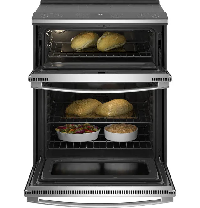 GE Profile™ 30" Smart Slide-In Electric Double Oven Convection Fingerprint Resistant Range