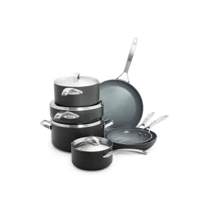 Green Pan CC000045-001 Paris Pro Ceramic Non-Stick Cookware Set, 11 Pc