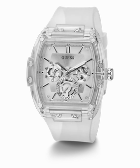 GUESS Mens Clear Multi-function Watch