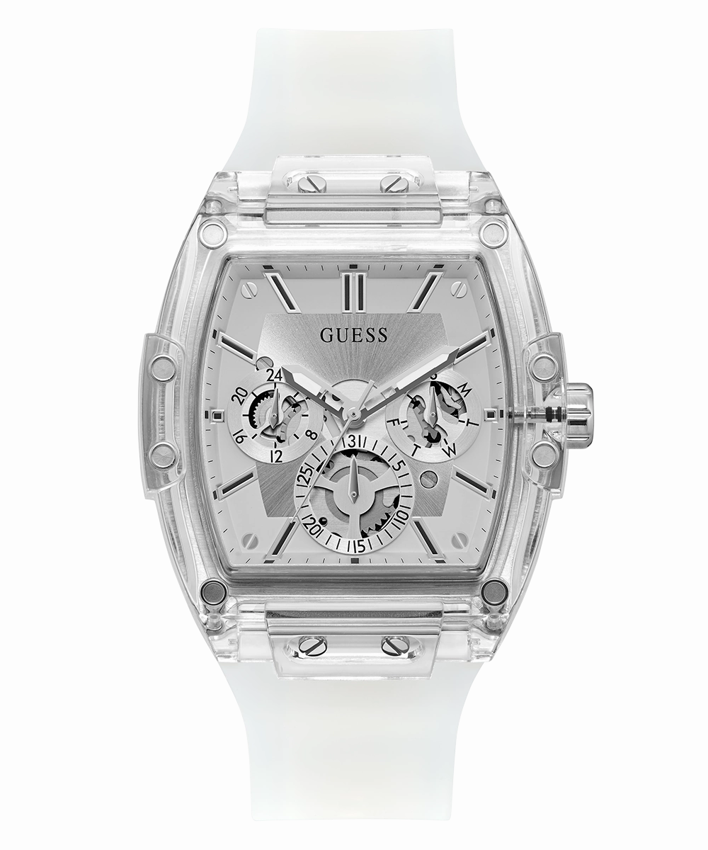 GUESS Mens Clear Multi-function Watch