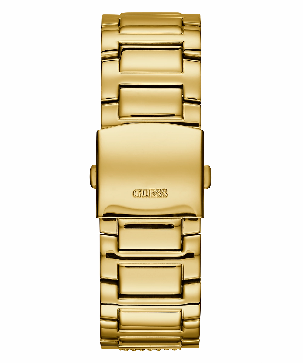 GUESS Mens Gold Tone Multi-function Watch