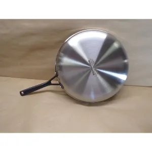 KitchenAid 30007 5-Ply Clad Stainless Steel Induction Frying Pan, 12.25 inch, Polished Stainless Steel