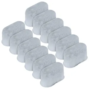 Koolatron Universal Fit Charcoal Water Filters for Coffee Makers, 12 Pack, Replacement Cartridges for Drip Coffeemaker, Activated Charcoal Filtration, Compatible with Most Brands