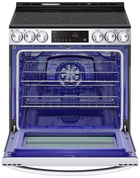 LG Smudge Resistant Stainless Kitchen Package with Counter-Depth Refrigerator, Electric Range & Built-In Dishwasher