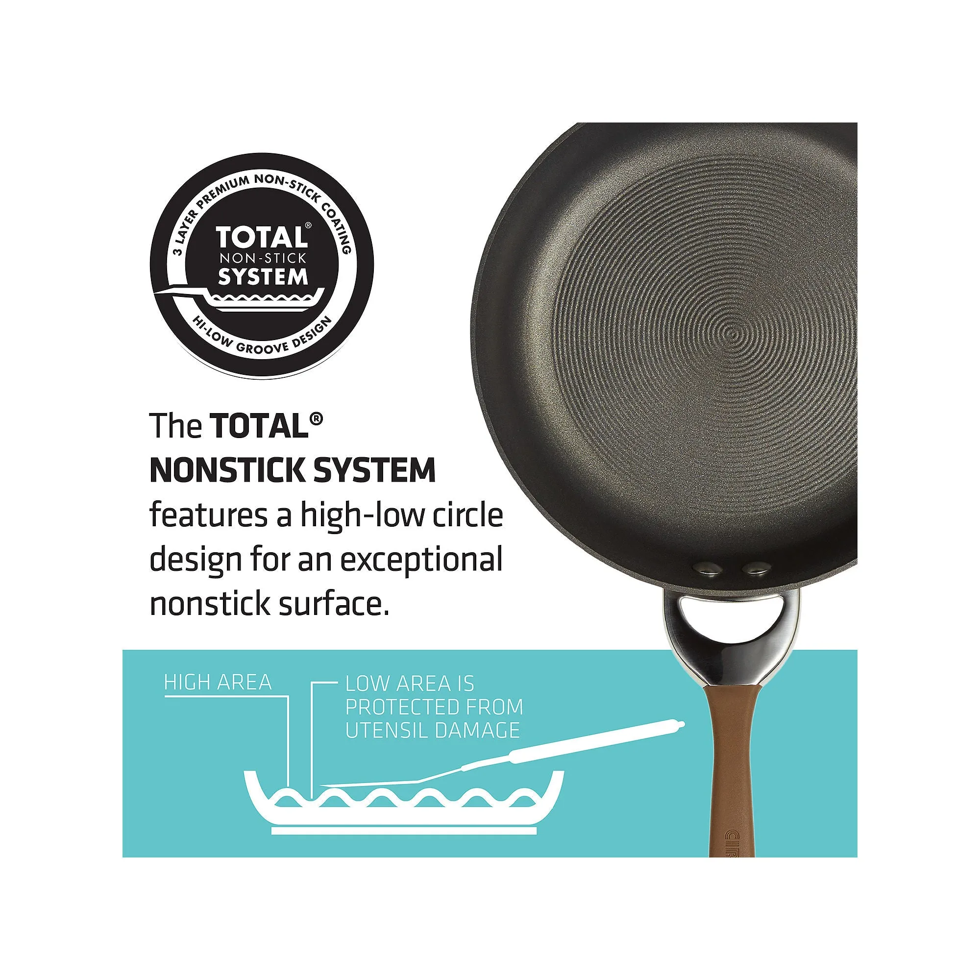 Meyer 82765 Circulon Symmetry Nonstick 11-Piece Cookware Set, Chocolate