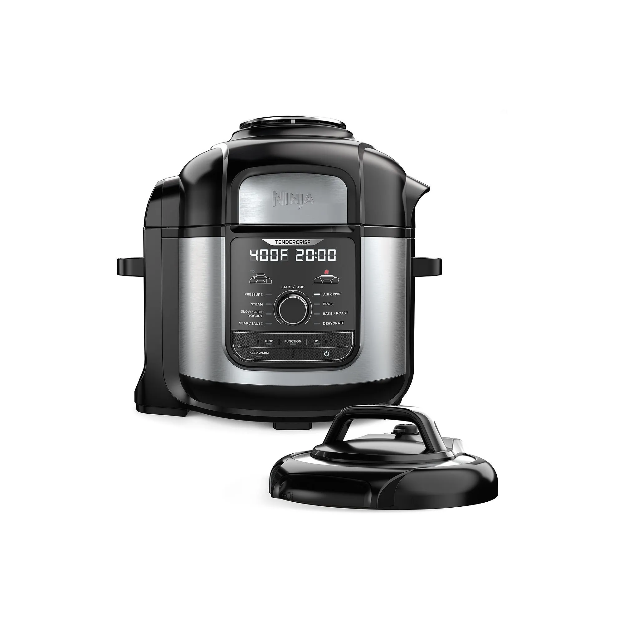 Ninja Foodi TenderCrisp 9-in-1 8-Quart Deluxe XL Pressure Cooker, Stainless Steel FD401