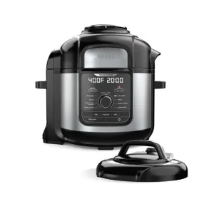 Ninja Foodi TenderCrisp 9-in-1 8-Quart Deluxe XL Pressure Cooker, Stainless Steel FD401
