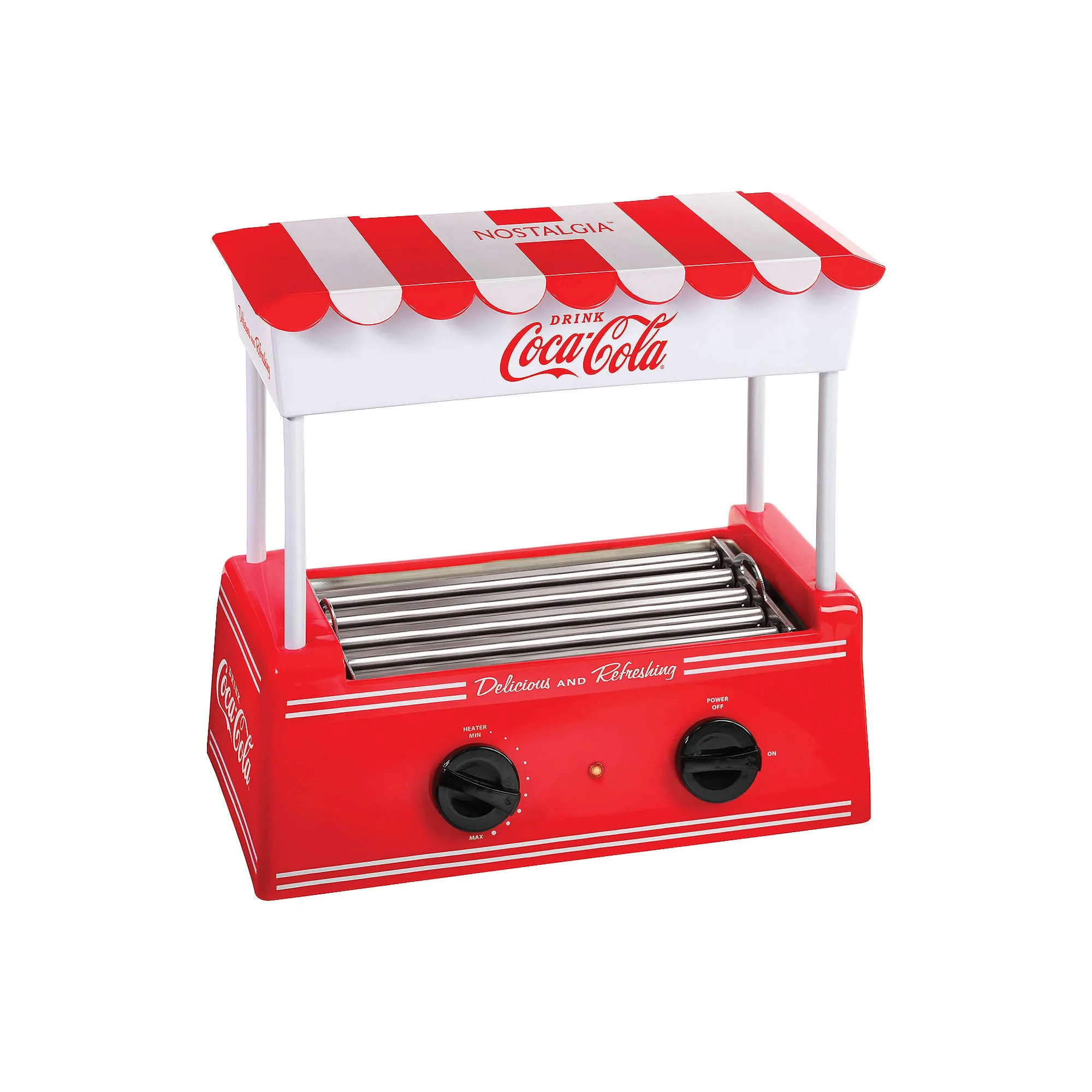 Nostalgia Ckhdr8cr Coca Cola Hot Dog Roller CKHDR8CR - RED ONE SIZE