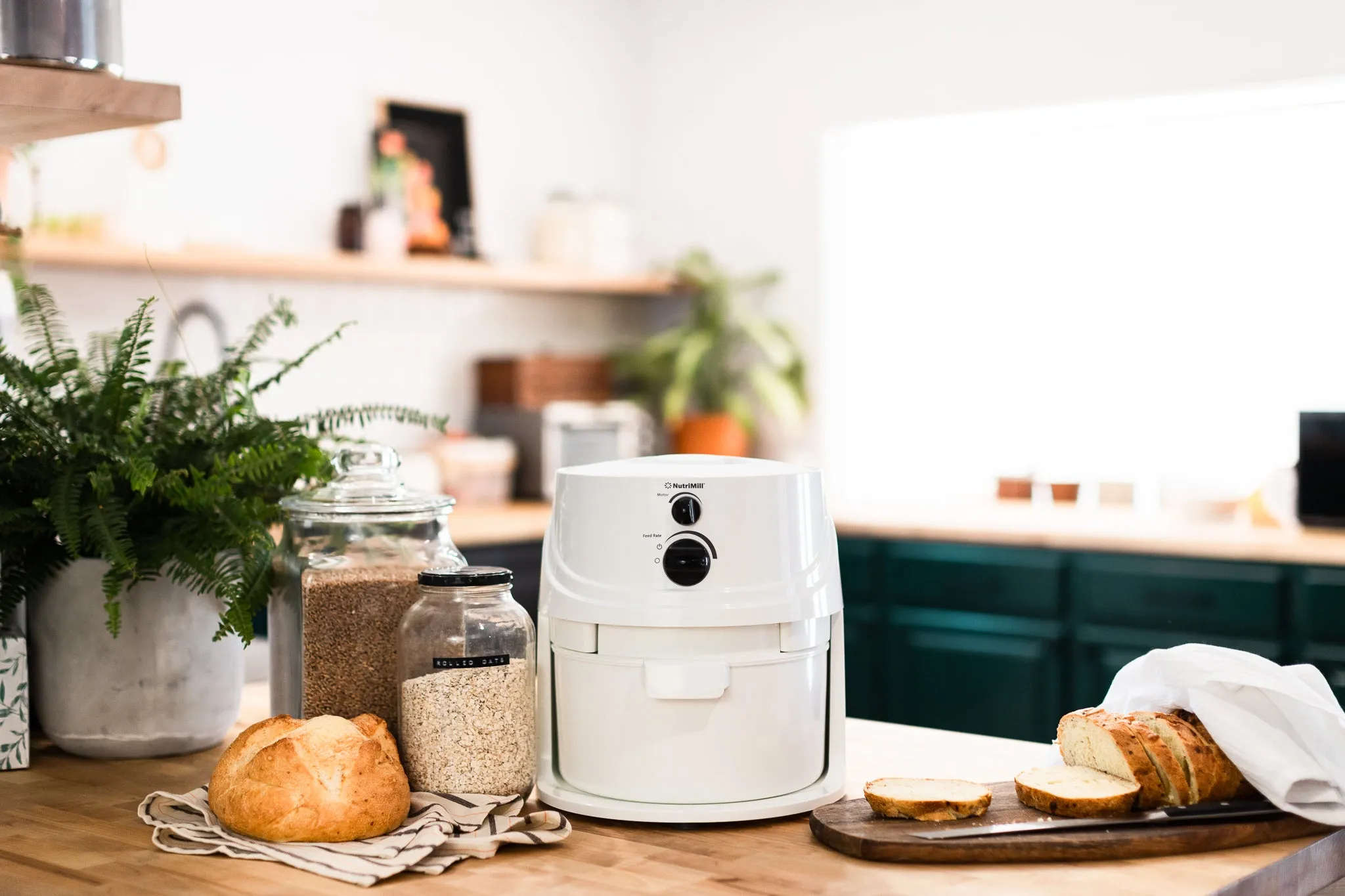 Nutrimill Classic Grain Food Mill 760200 - Out of Stock - So Easy 12 Cups of Grain Gives you 20 Cups of FRESH Flour!