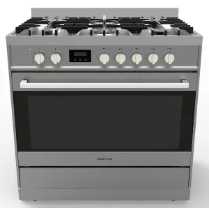 Parmco 900mm Stainless Steel Combination Freestanding Stove