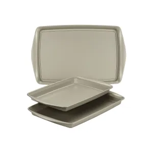Rachael Ray 3-Pc. Non-Stick Bakeware Set - SILVER ONE SIZE