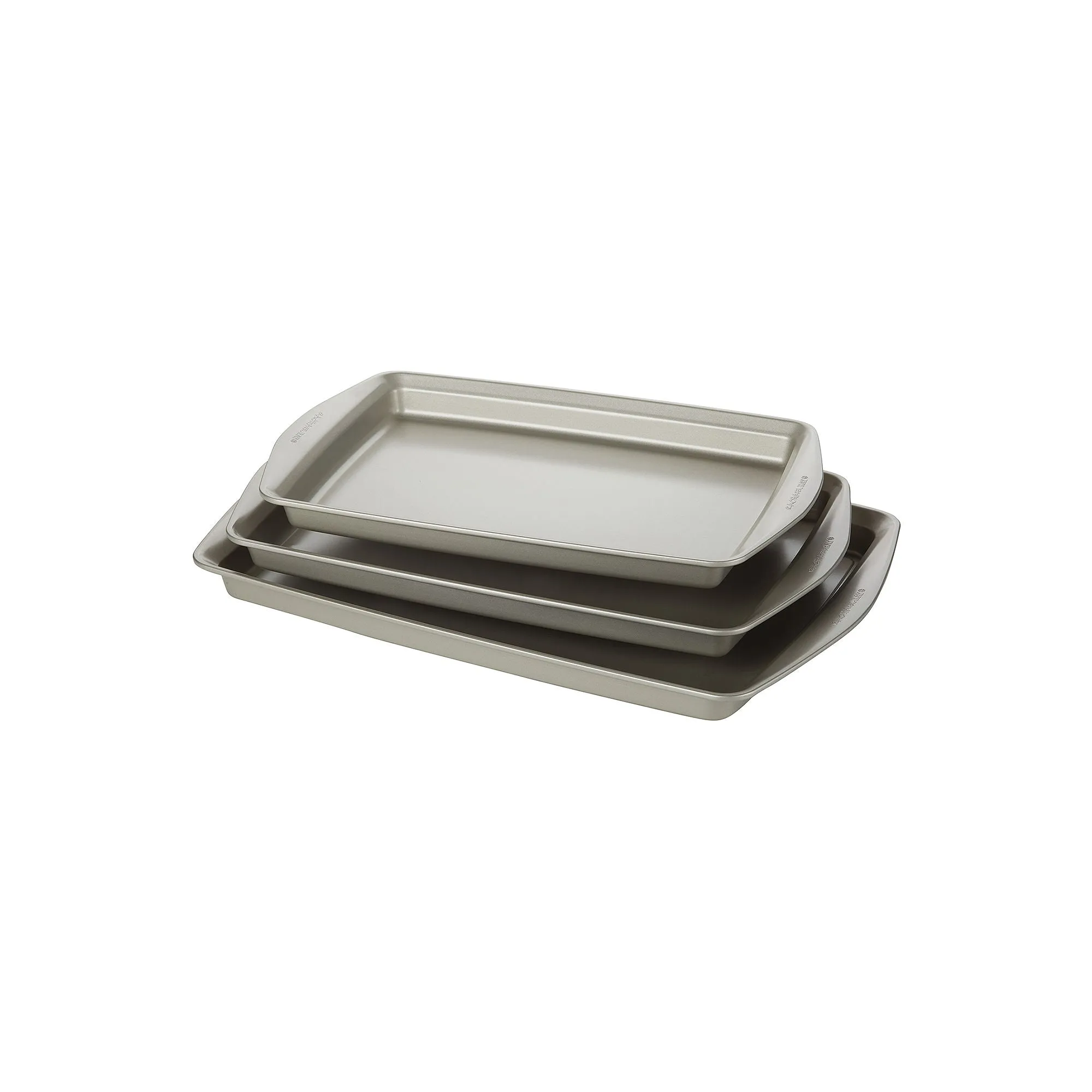 Rachael Ray 3-Pc. Non-Stick Bakeware Set - SILVER ONE SIZE
