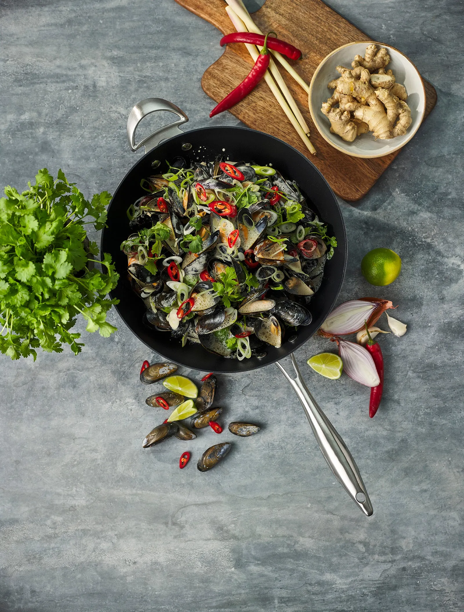 Scanpan CTX 12.75 Inch Nonstick Wok, Stainless Steel