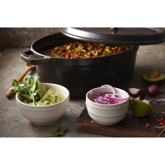 STAUB LA COCOTTE 12 l cast iron oval Cocotte, black