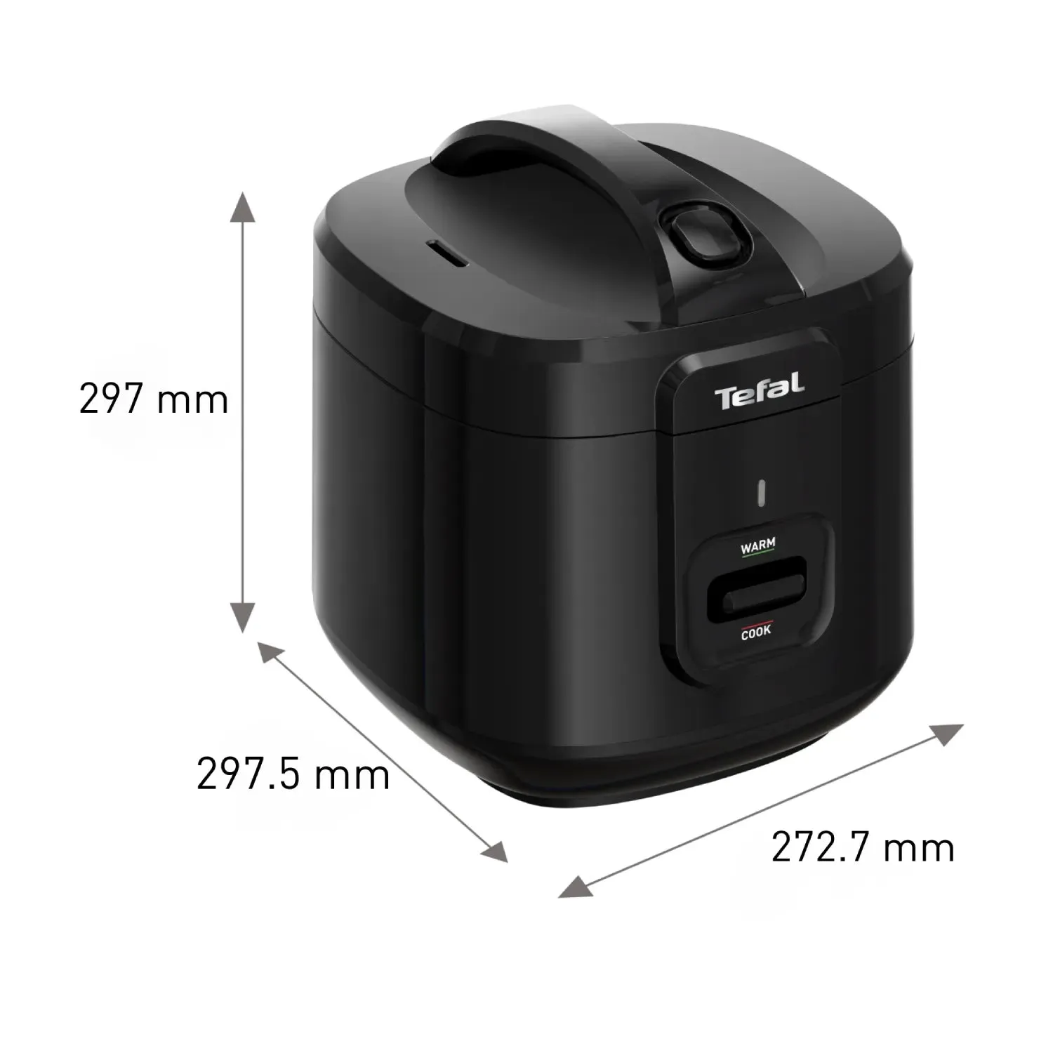 Tefal Everforce Rice Cooker 11 Cup Black RK3628