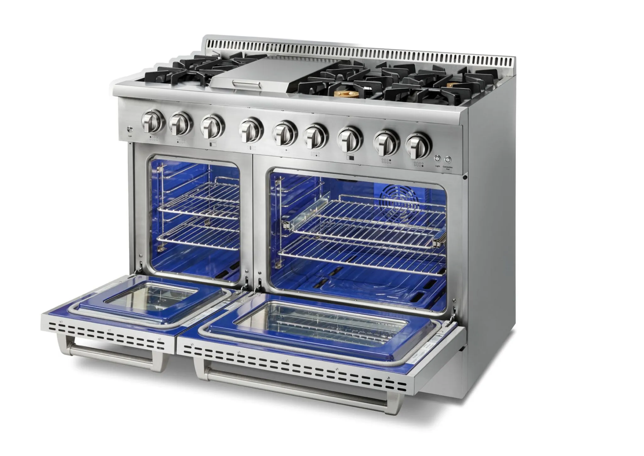 Thor Kitchen Stainless Steel Freestanding Dual Fuel Dual-Oven Range (6.7 Cu.Ft.) - HRD4803U