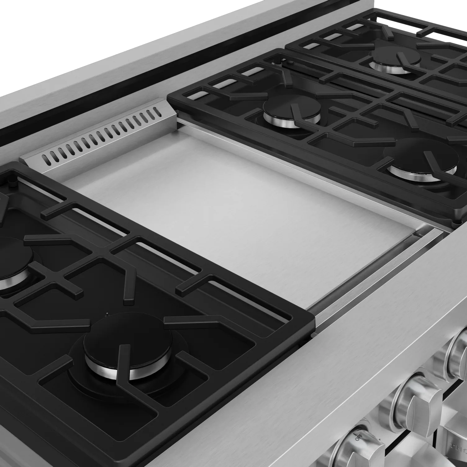 Thor Kitchen Stainless Steel Freestanding Professional Double Oven Gas Range|Gordon Ramsay Series (7 cu.ft.)- RSG48E