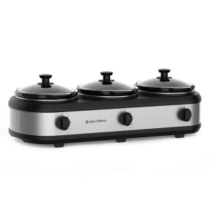 West Bend 990371834 2.5 Qt. Triple Slow Cooker